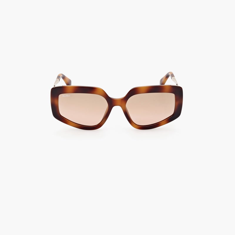 MaxMara Geometric Sunglasses in Tortoise - Image 4